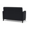 Lesro Siena Lounge Reception Loveseat, Black, MD Black Upholstery SN1501 - alternate 3